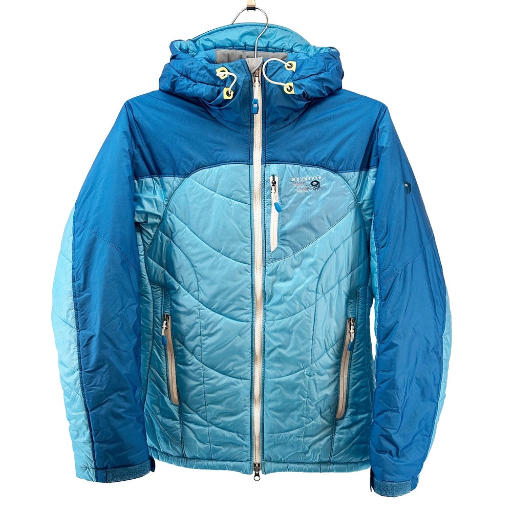 MOUNTAIN HARDWEAR Women's Hooded Insulated Winter Jacket •‎ Small • blue